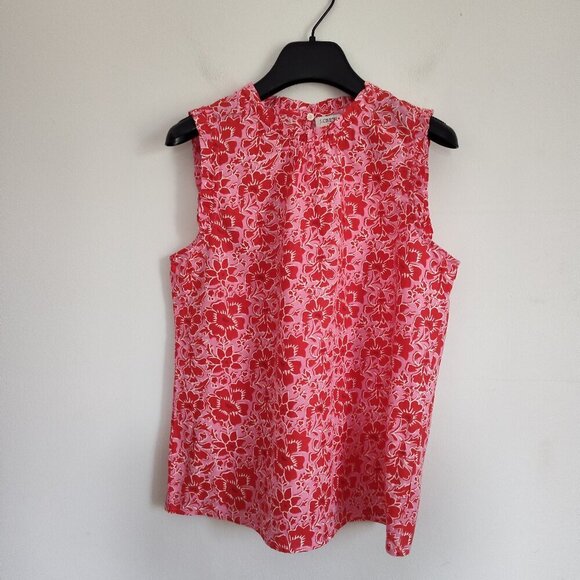 Ladies SZ S J Crew Factory Sleeveless Linen Blend Blouse - Picture 1 of 5